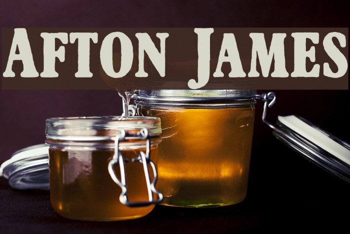 Afton James Font examples