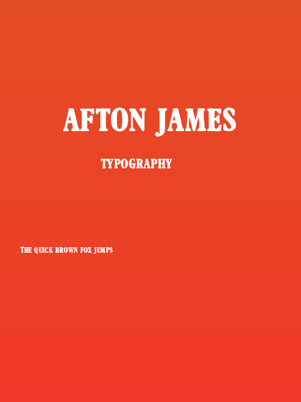 Afton James Poster