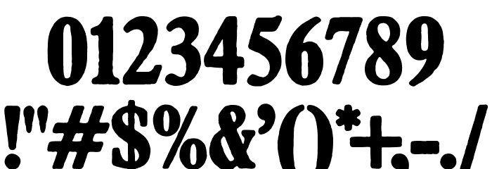 AftonJames Font OTHER CHARS