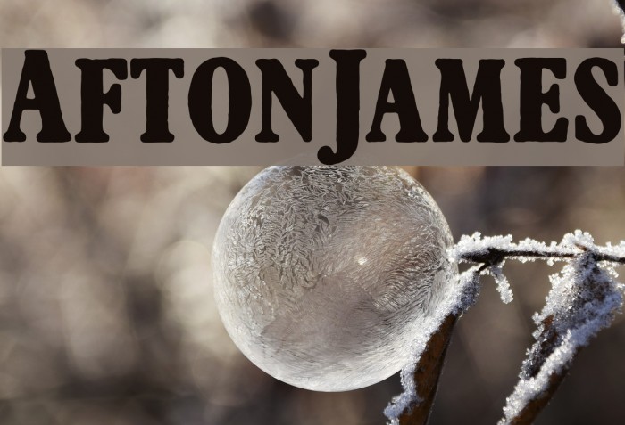 AftonJames Font examples