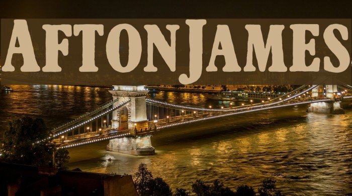 AftonJames Font examples