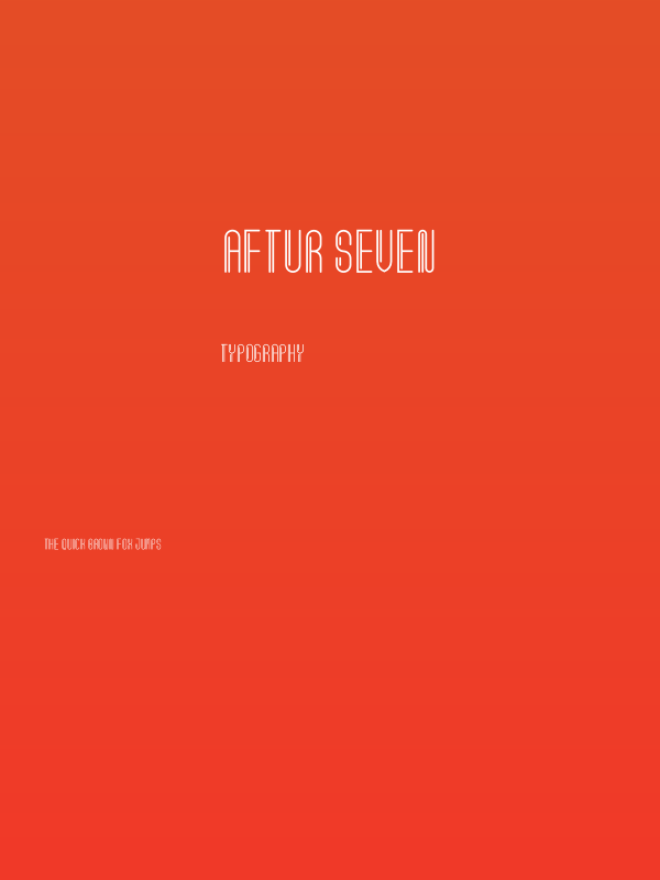 Aftur Seven Poster