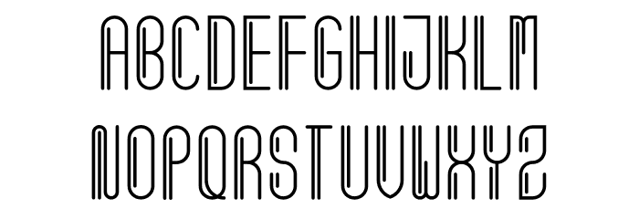 Aftur Seven Font LOWERCASE