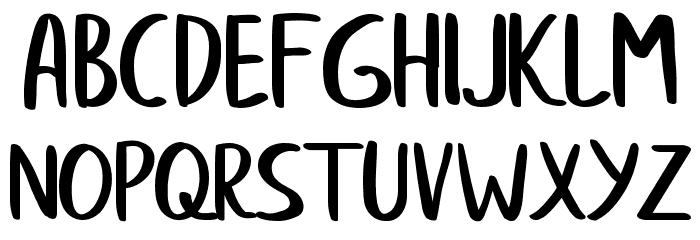 afanan Regular Font LOWERCASE