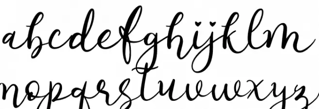 afnolyca Schriftart Kleinbuchstaben