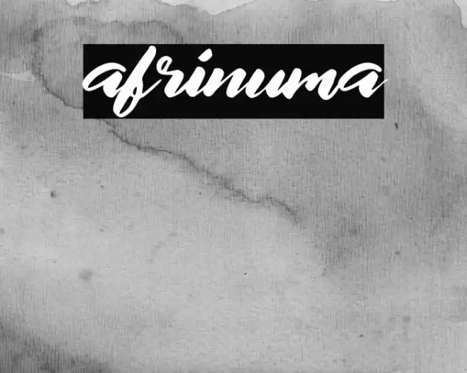 afrinuma Font examples