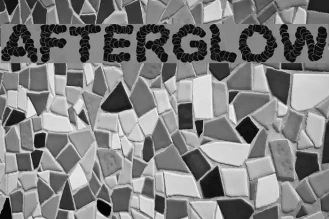 afterglow Font examples