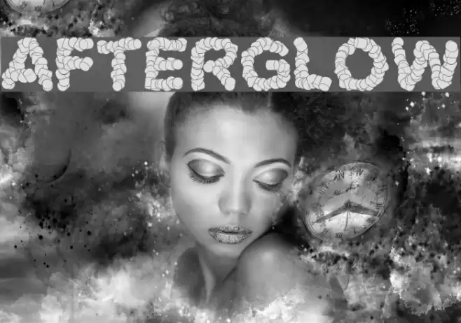 afterglow Font examples