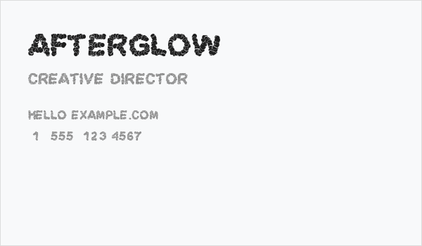 afterglow Business Card