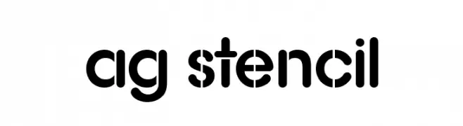 AG Stencil  Fuentes Gratis Descargar