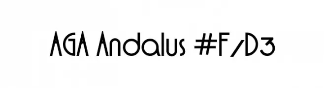 AGA Andalus #F/D3  baixar fontes gratis