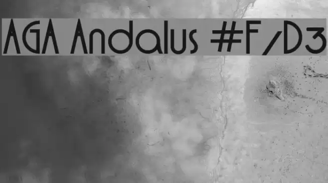 AGA Andalus #F/D3 フォント examples