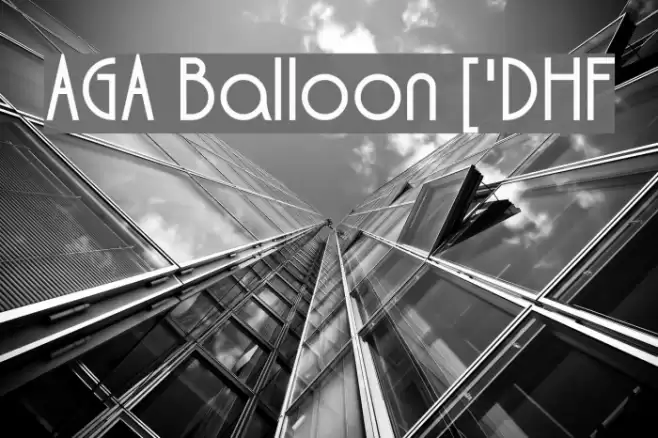 AGA Balloon ['DHF Font examples