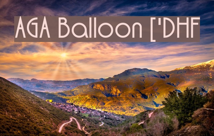 AGA Balloon ['DHF Font examples