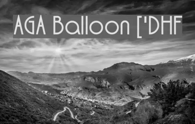 AGA Balloon ['DHF Font examples