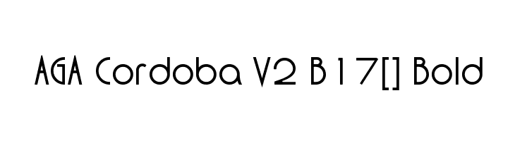 AGA Cordoba V2 B17[] Bold  les polices de caractères gratuit tlcharger