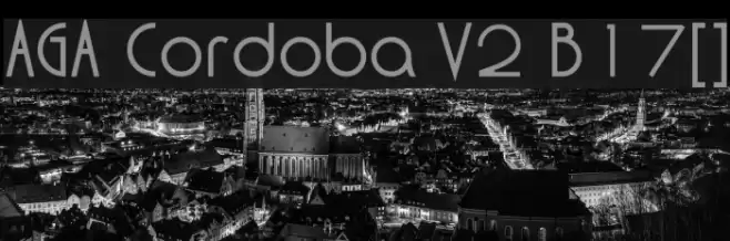 AGA Cordoba V2 B17[] Font examples