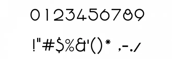 AGA Cordoba V3 B17[] Font OTHER CHARS