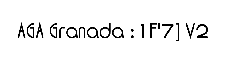 AGA Granada :1F'7] V2  Скачать бесплатные шрифты
