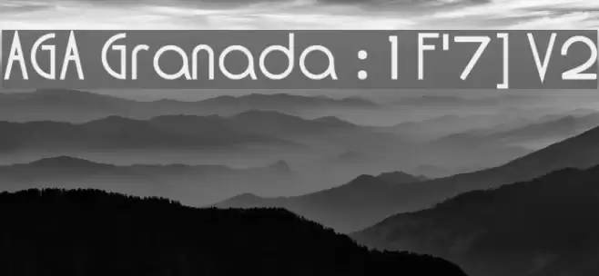 AGA Granada :1F'7] V2 Font examples