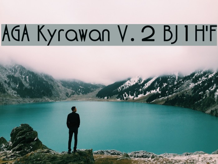 AGA Kyrawan V.2 BJ1H'F Schriftart examples