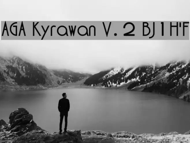 AGA Kyrawan V.2 BJ1H'F Font examples