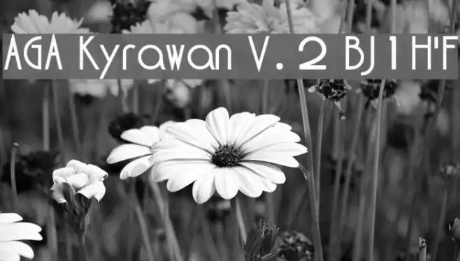AGA Kyrawan V.2 BJ1H'F Font examples
