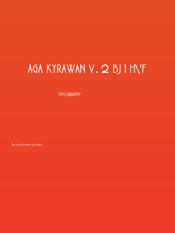 AGA Kyrawan V.2 BJ1H'F Poster