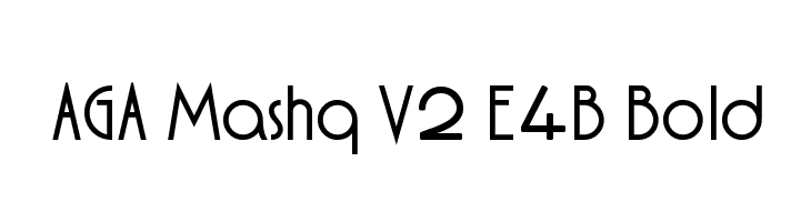 AGA Mashq V2 E4B Bold  Fuentes Gratis Descargar