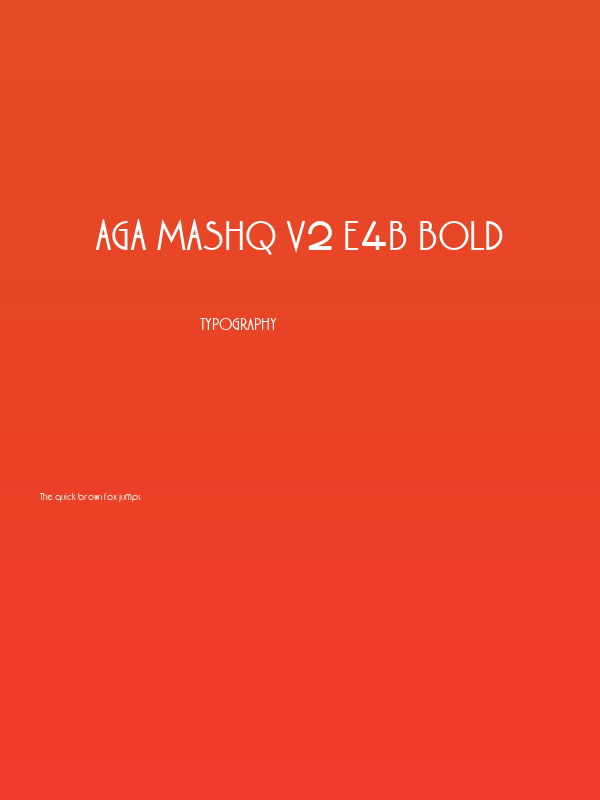 AGA Mashq V2 E4B Bold Poster