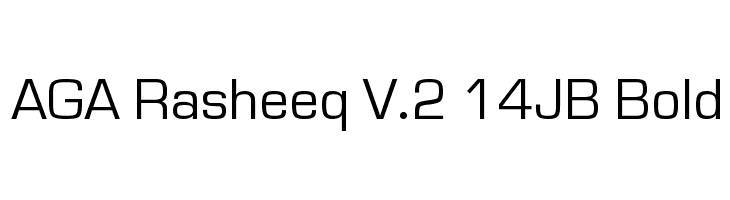AGA Rasheeq V.2 14JB Bold Font