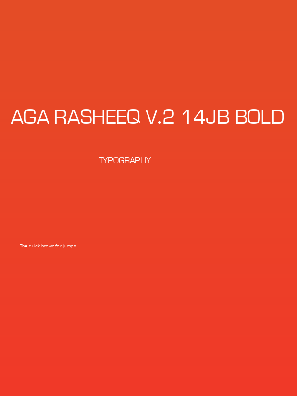 AGA Rasheeq V.2 14JB Bold Poster