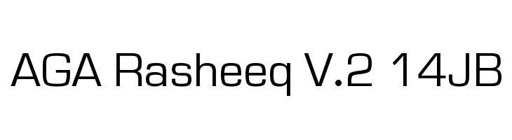AGA Rasheeq V.2 14JB Font