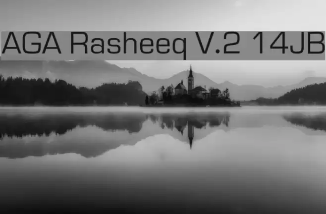 AGA Rasheeq V.2 14JB Schriftart examples