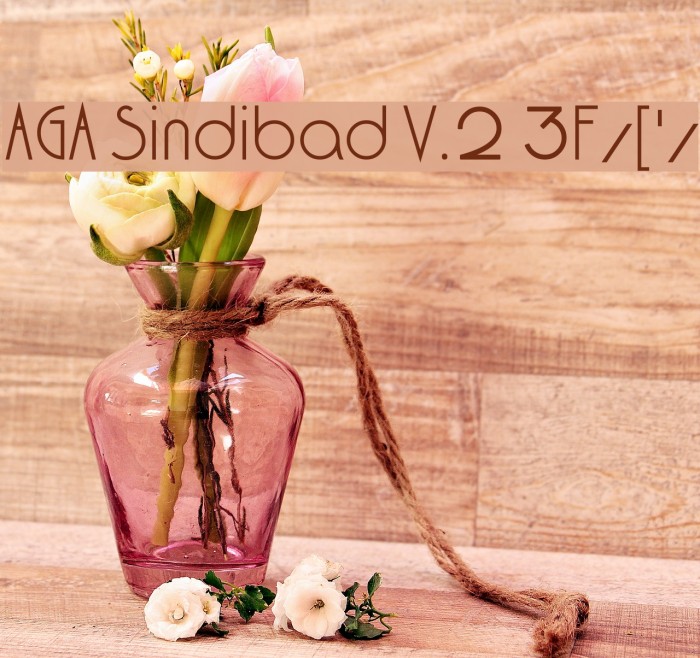 AGA Sindibad V.2 3F/['/ Font examples