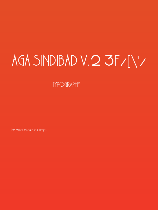AGA Sindibad V.2 3F/['/ Poster
