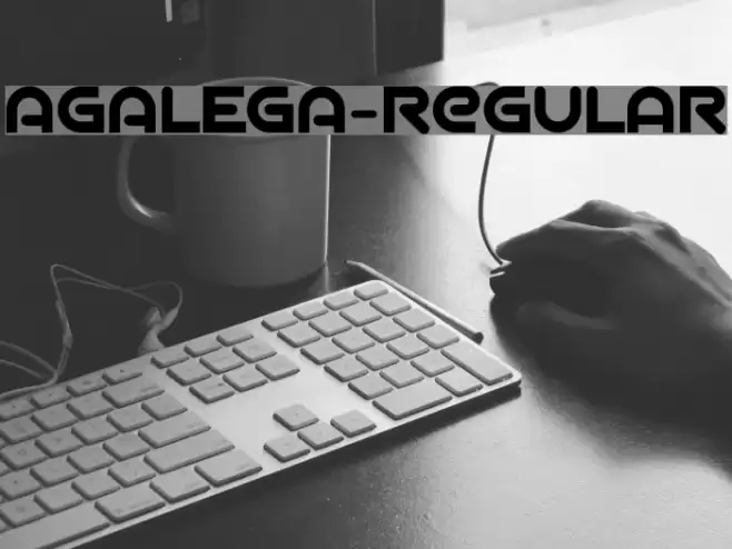 AGALEGA-Regular Font examples