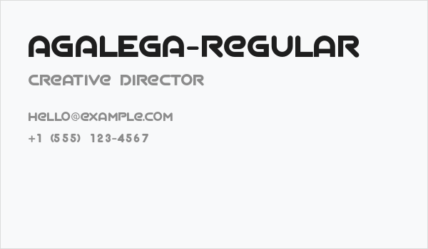 AGALEGA-Regular Business Card