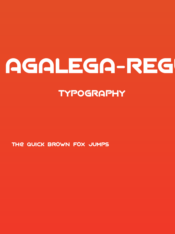 AGALEGA-Regular Poster