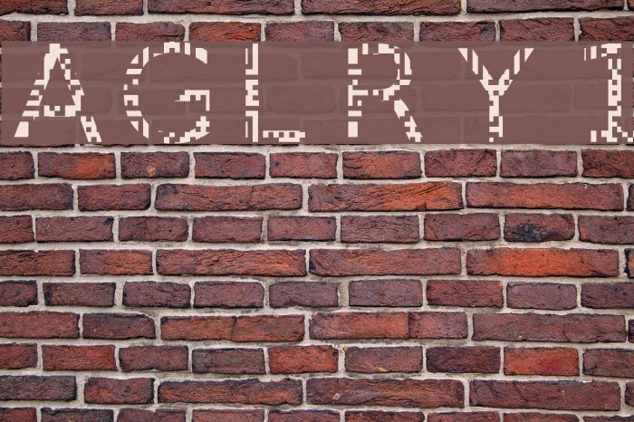 AGLRY 1 Font examples