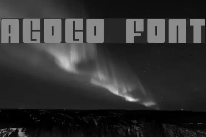 AGOGO Font examples