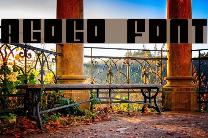 AGOGO Fonte examples