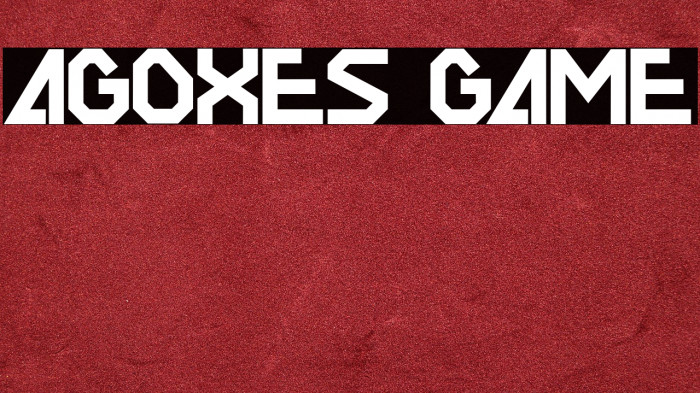 AGOXES GAME Example 2