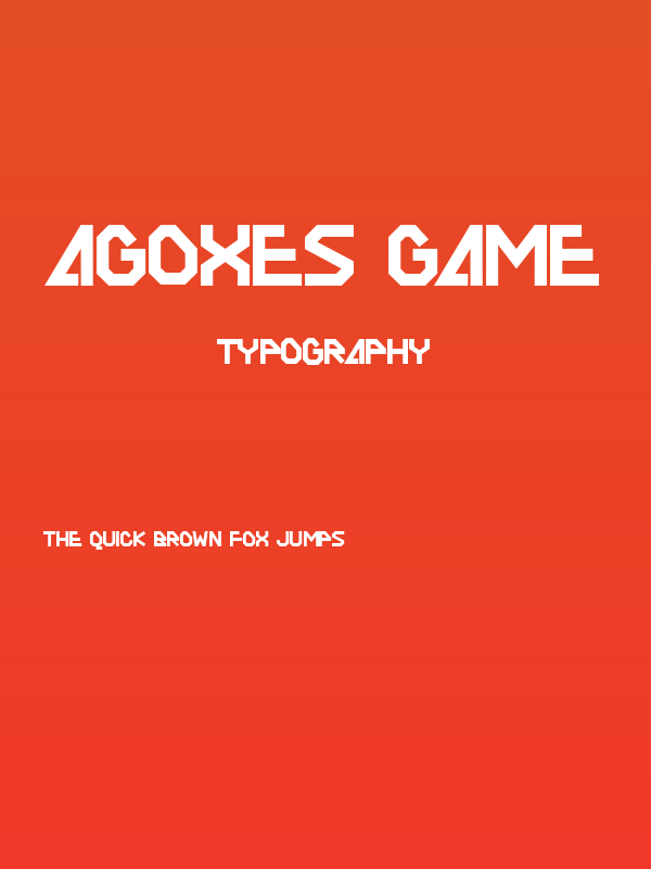 AGOXES GAME Poster