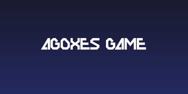 AGOXES GAME Social Header