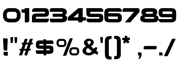 AGRESSIVE Font OTHER CHARS