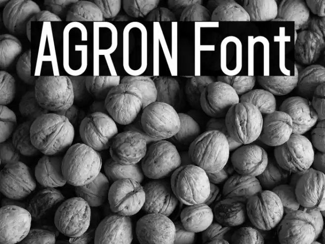 AGRON Font examples