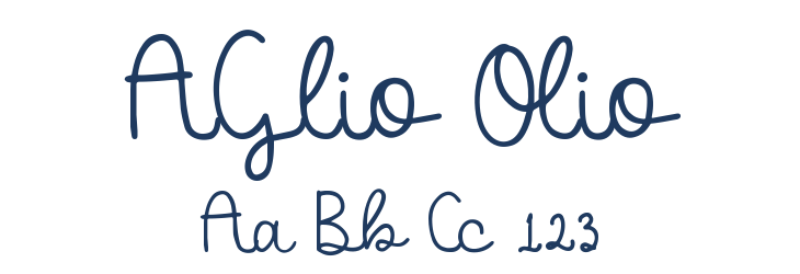 AGlio Olio Font Preview