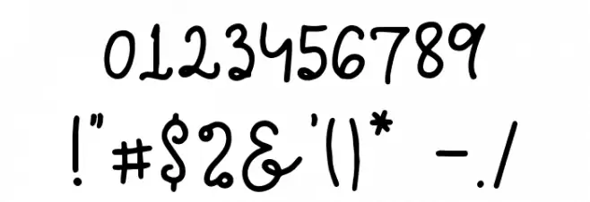 AGlio Olio Font Alte caractere