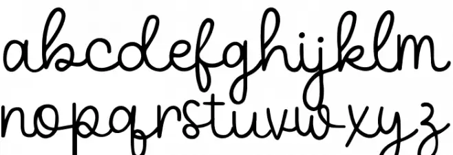 AGlio Olio Font Litere mici